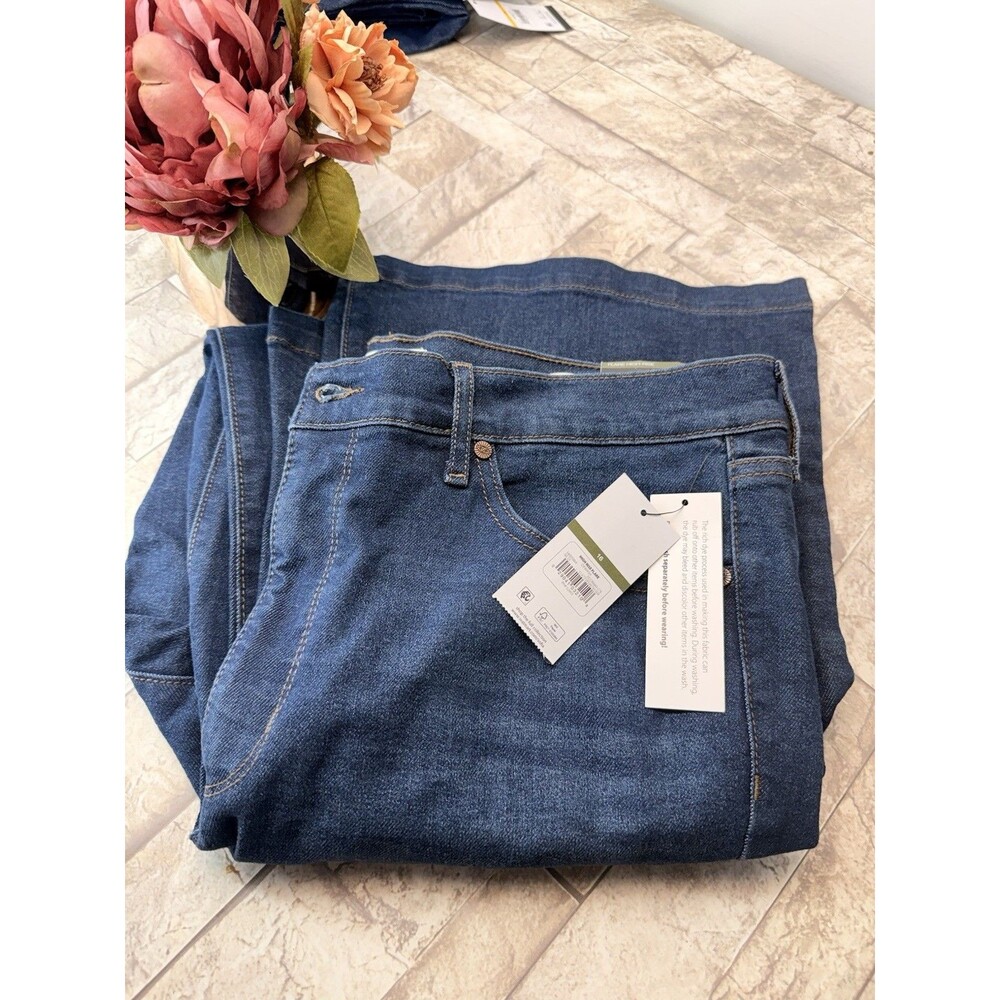 Sofia Jeans by Sofia Vergara High Rise Flare Dark Wash Blue Denim Jeans Size 16 - Picture 13 of 16
